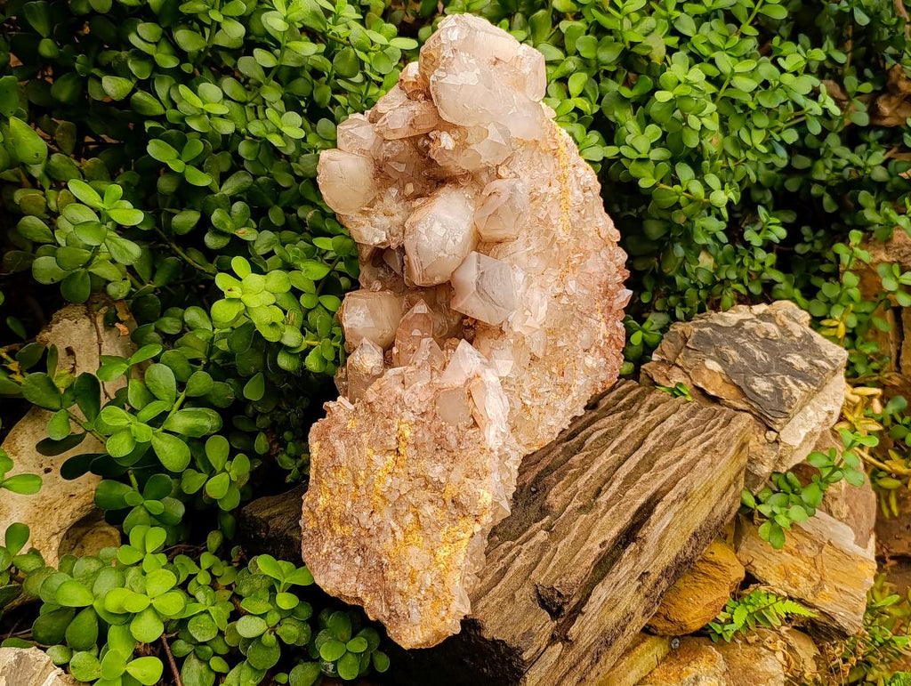 Natural XL Floater Hematoid Quartz Cluster x 1 From Zambia