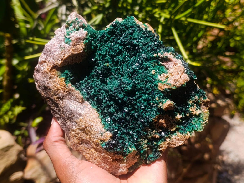 Natural Large Cabinet Crystalline Malachite Specimen x 1 From Kolwezi, Congo