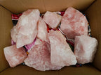 Natural Cobbed Rose Quartz Specimens x 5 From Northern Cape, South Africa