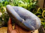 Polished Large Blue Lace Agate Standing Free Form x 1 From Nsanje, Malawi - Toprock Gemstones and Minerals 