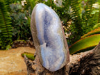 Polished Large Blue Lace Agate Standing Free Form x 1 From Nsanje, Malawi - Toprock Gemstones and Minerals 
