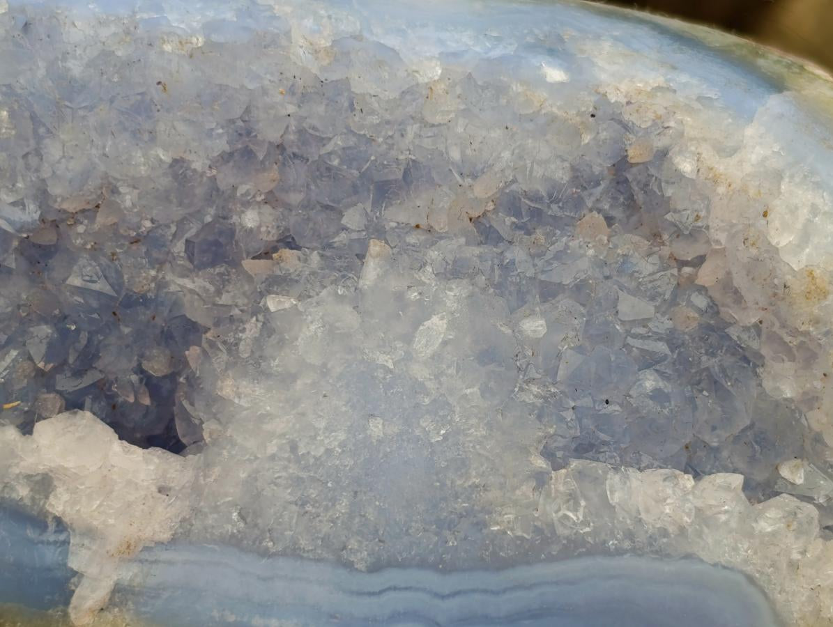 Polished Large Blue Lace Agate Standing Free Form x 1 From Nsanje, Malawi - Toprock Gemstones and Minerals 