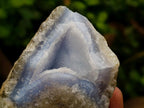 Natural Blue Lace Agate Geode Specimens x 6 From Nsanje, Malawi - Toprock Gemstones and Minerals 