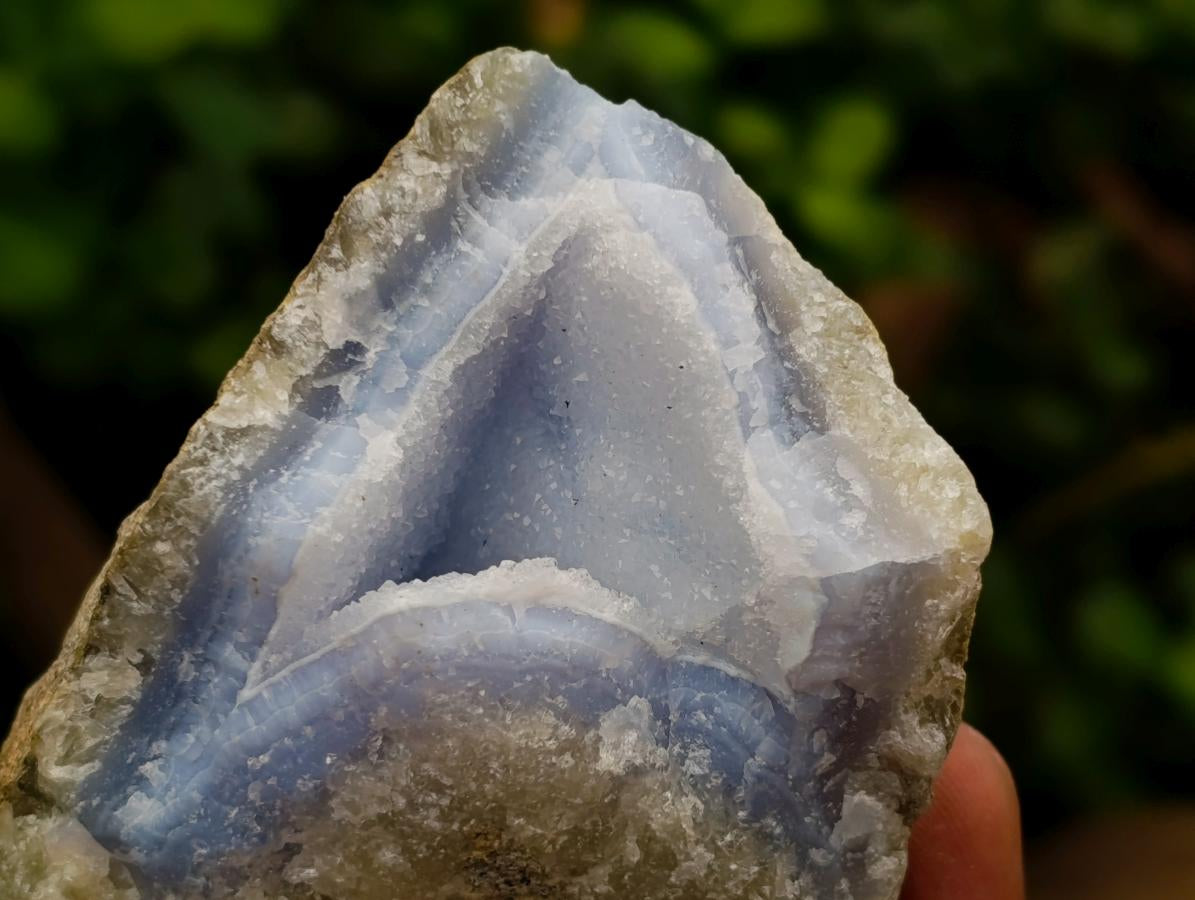 Natural Blue Lace Agate Geode Specimens x 6 From Nsanje, Malawi - Toprock Gemstones and Minerals 
