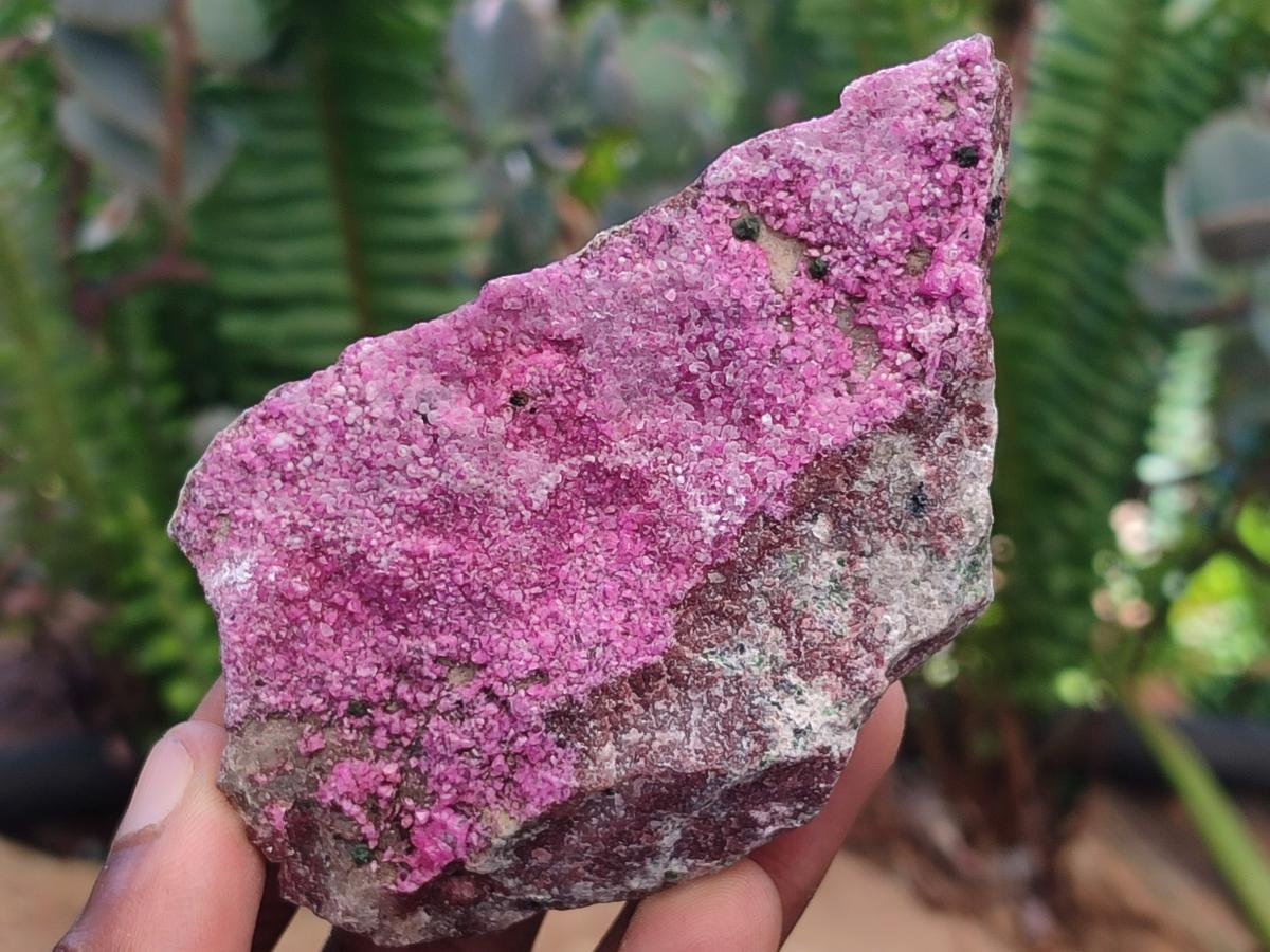 Natural Salrose Cobaltoan Dolomite Specimens with Silky Malachite Crystals x 6 From Kakanda, Congo - Toprock Gemstones and Minerals 