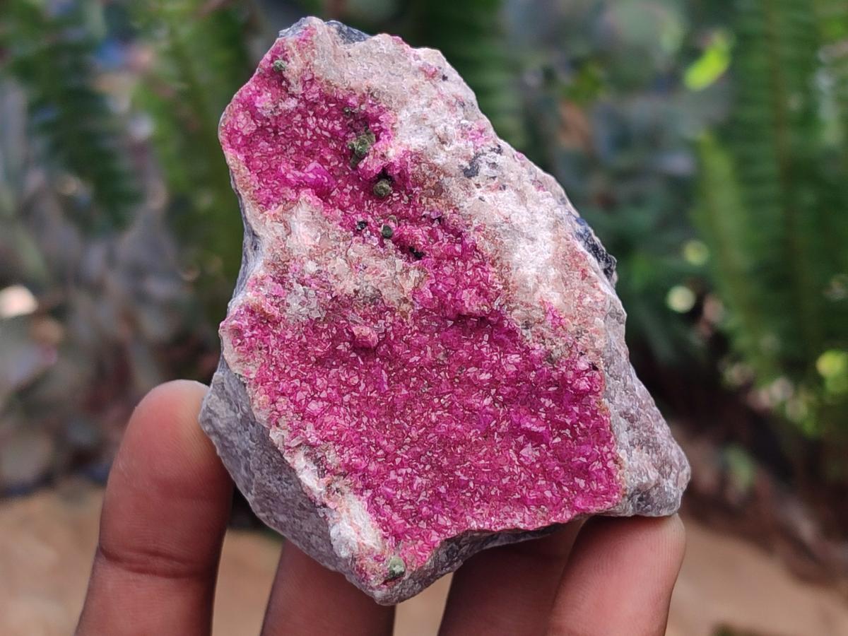 Natural Salrose Cobaltoan Dolomite Specimens with Silky Malachite Crystals x 6 From Kakanda, Congo - Toprock Gemstones and Minerals 