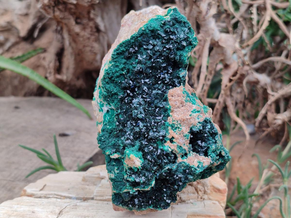 Natural Large Crystalline Malachite Specimen x 1 From Kolwezi, Congo - Toprock Gemstones and Minerals 