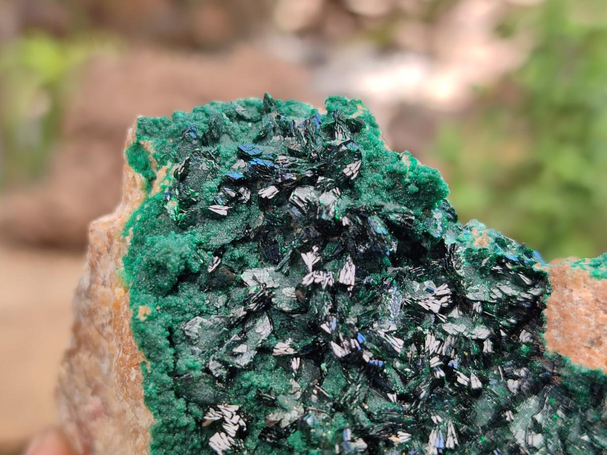 Natural Large Crystalline Malachite Specimen x 1 From Kolwezi, Congo - Toprock Gemstones and Minerals 
