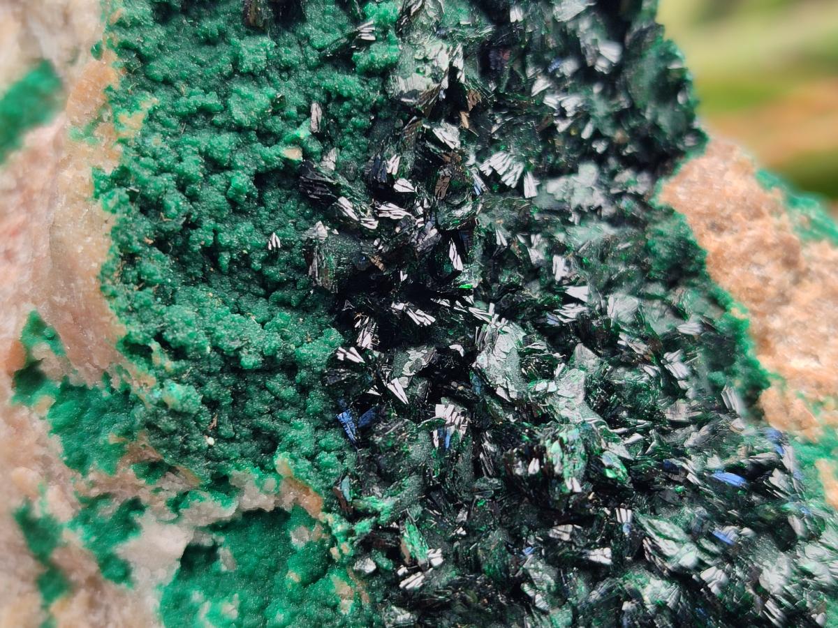 Natural Large Crystalline Malachite Specimen x 1 From Kolwezi, Congo