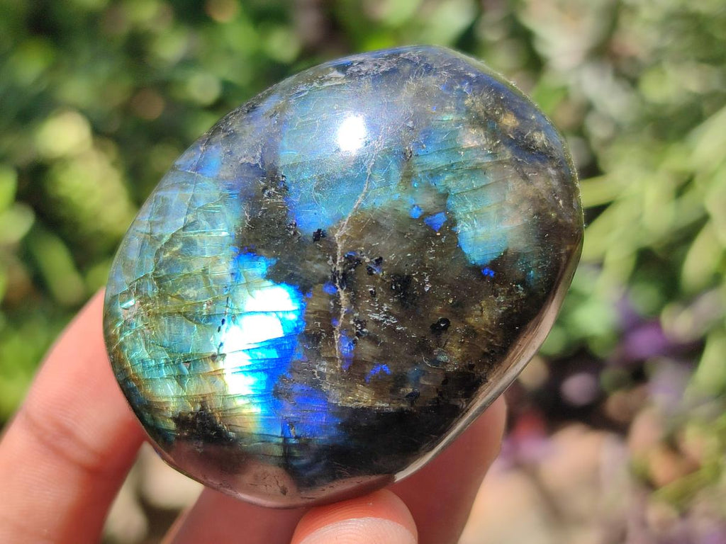Polished Labradorite Palm Stones x 20 From Madagascar - Toprock Gemstones and Minerals 