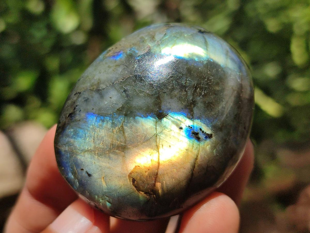 Polished Labradorite Palm Stones x 20 From Madagascar - Toprock Gemstones and Minerals 