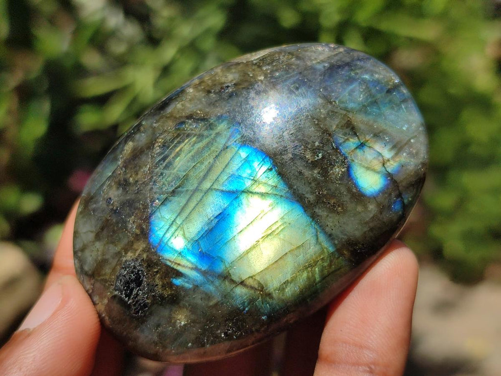 Polished Labradorite Palm Stones x 20 From Madagascar - Toprock Gemstones and Minerals 