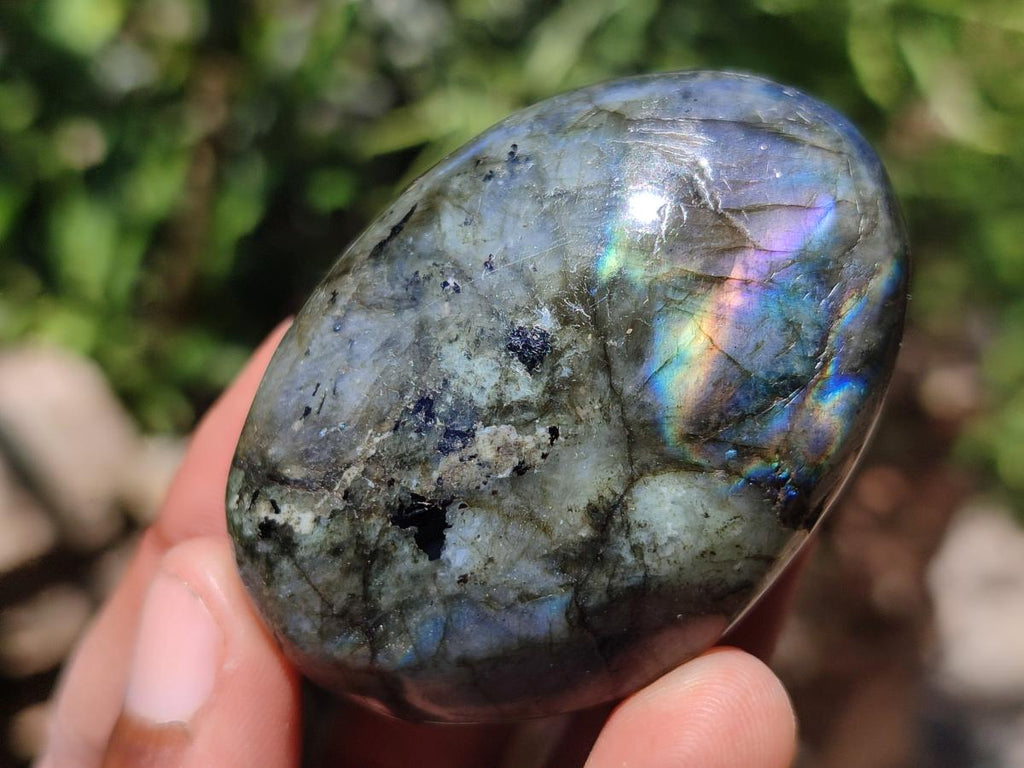 Polished Labradorite Palm Stones x 20 From Madagascar - Toprock Gemstones and Minerals 
