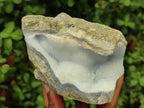 Natural Blue Lace Agate Geode Specimens x 3 From Nsanje, Malawi - Toprock Gemstones and Minerals 