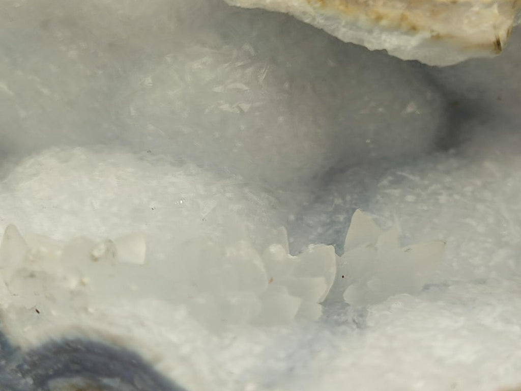 Natural Blue Lace Agate Geode Specimens x 3 From Nsanje, Malawi - Toprock Gemstones and Minerals 