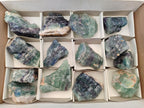 Natural Watermelon Fluorite Cobbed Specimens x 14 From Uis, Namibia