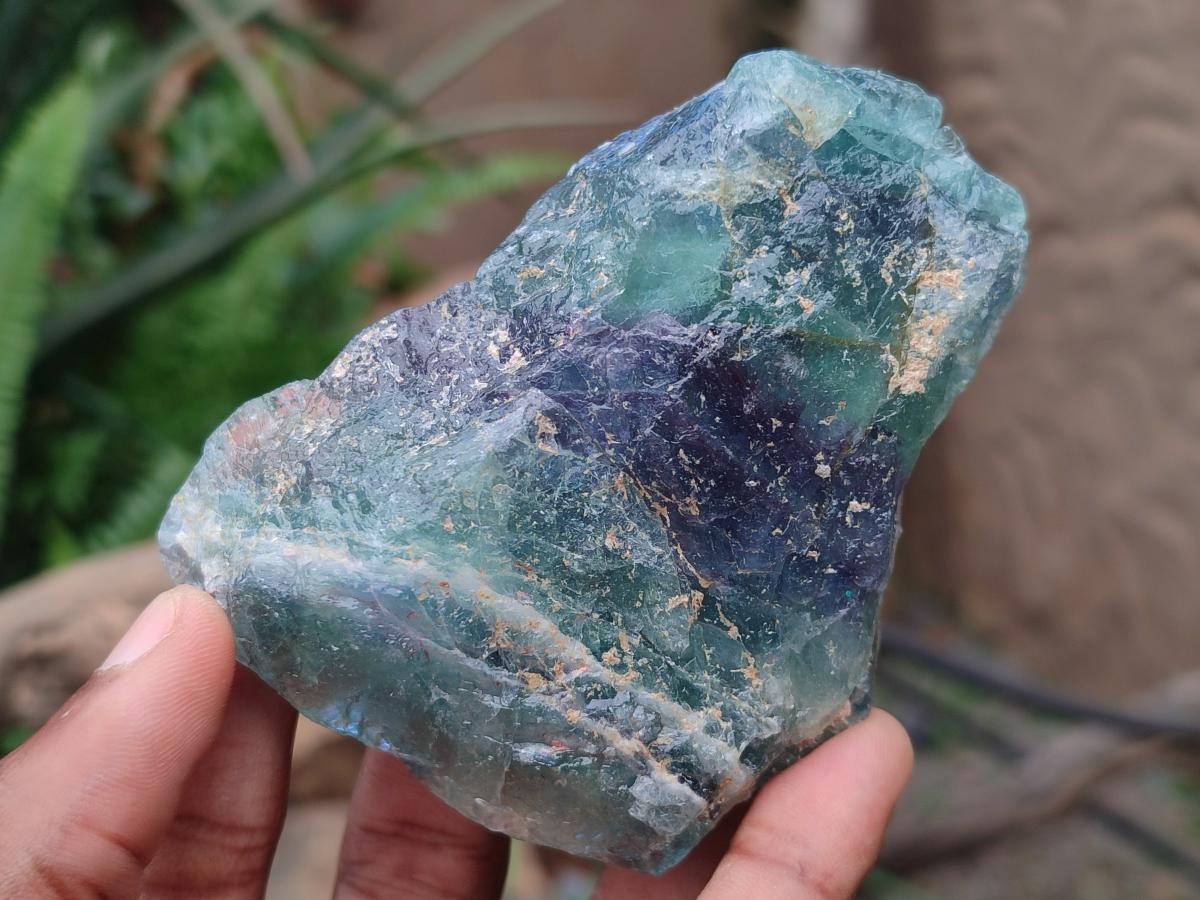 Natural Watermelon Fluorite Cobbed Specimens x 14 From Uis, Namibia