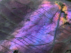 Polished Rare Purple Sunset Flash Labradorite Standing Free Forms x 3 From Madagascar - Toprock Gemstones and Minerals 