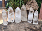 Polished Clear Quartz Display Crystals x 6 From Madagascar - Toprock Gemstones and Minerals 