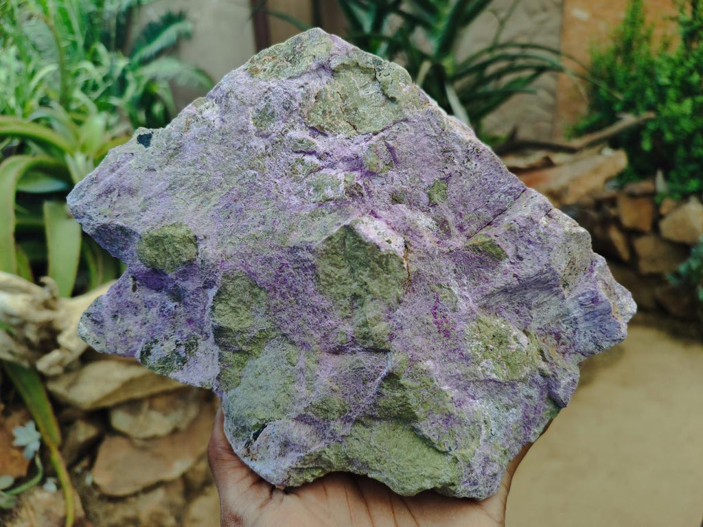 Natural XXL Stichtite and Serpentine Cobbed Specimens x 2 From Barberton, South Africa