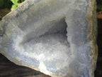 Natural Blue Lace Agate Geode Specimens x 2 From Nsanje, Malawi - Toprock Gemstones and Minerals 