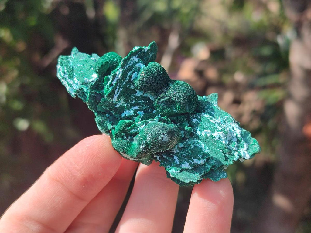 Natural Rare Malachite Pseudomorph Specimens x 6 From Kolwezi, Congo
