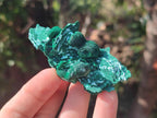 Natural Rare Malachite Pseudomorph Specimens x 6 From Kolwezi, Congo
