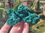 Natural Rare Malachite Pseudomorph Specimens x 6 From Kolwezi, Congo