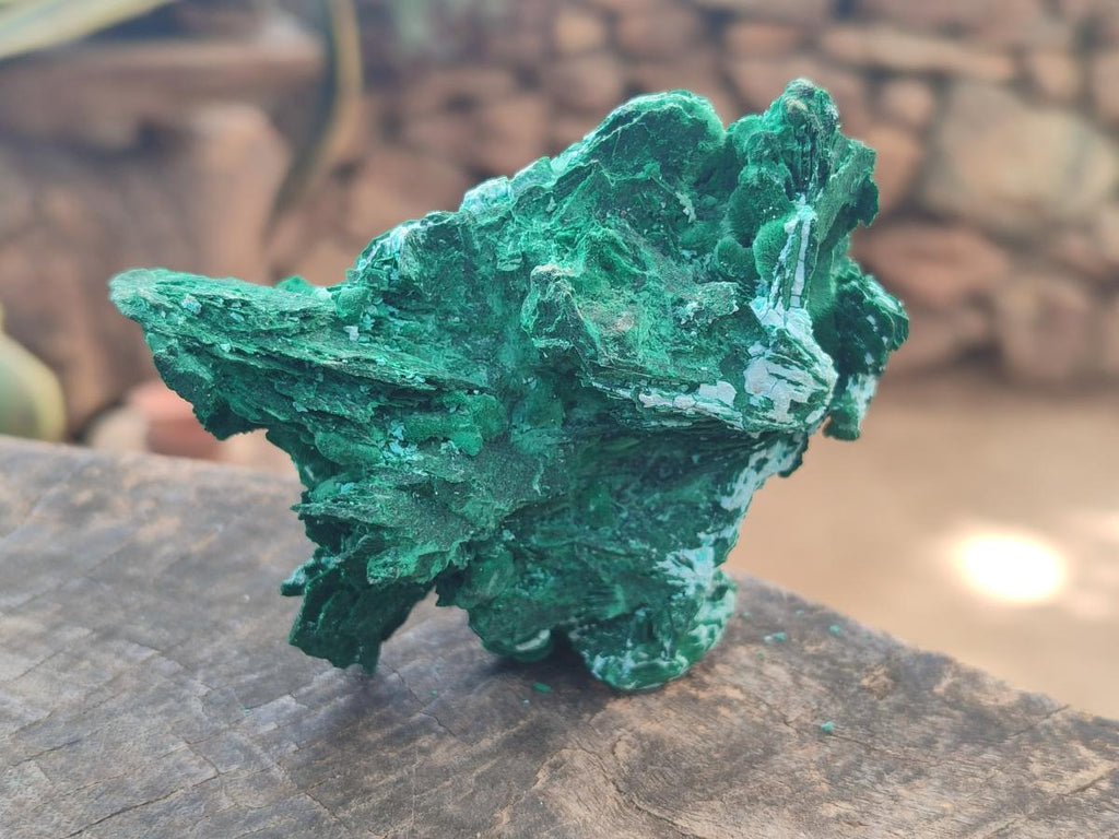 Natural Rare Malachite Pseudomorph Specimens x 6 From Kolwezi, Congo