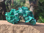 Natural Rare Malachite Pseudomorph Specimens x 6 From Kolwezi, Congo