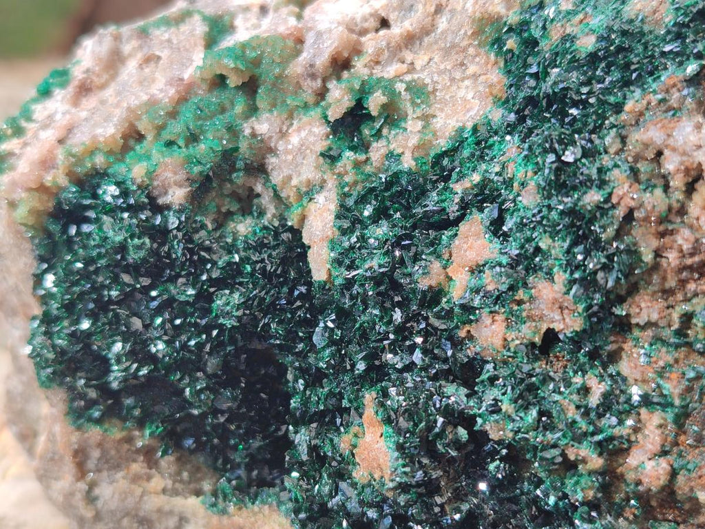 Natural Large Crystalline Malachite Specimen x 1 From Tenke Fungurume, Congo - Toprock Gemstones and Minerals 