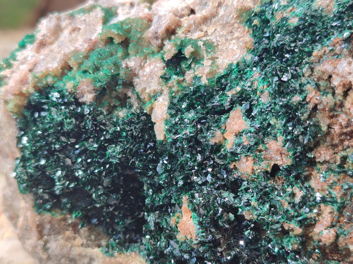 Natural Large Crystalline Malachite Specimen x 1 From Tenke Fungurume, Congo