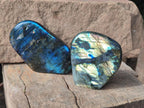 Polished Labradorite Standing Free Forms x 4 From Madagascar