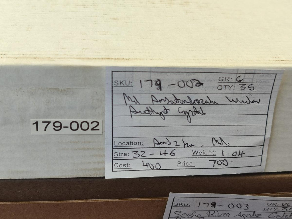 Natural Window Amethyst Crystals x 35 From Ambatondrazaka, Madagascar - Toprock Gemstones and Minerals 