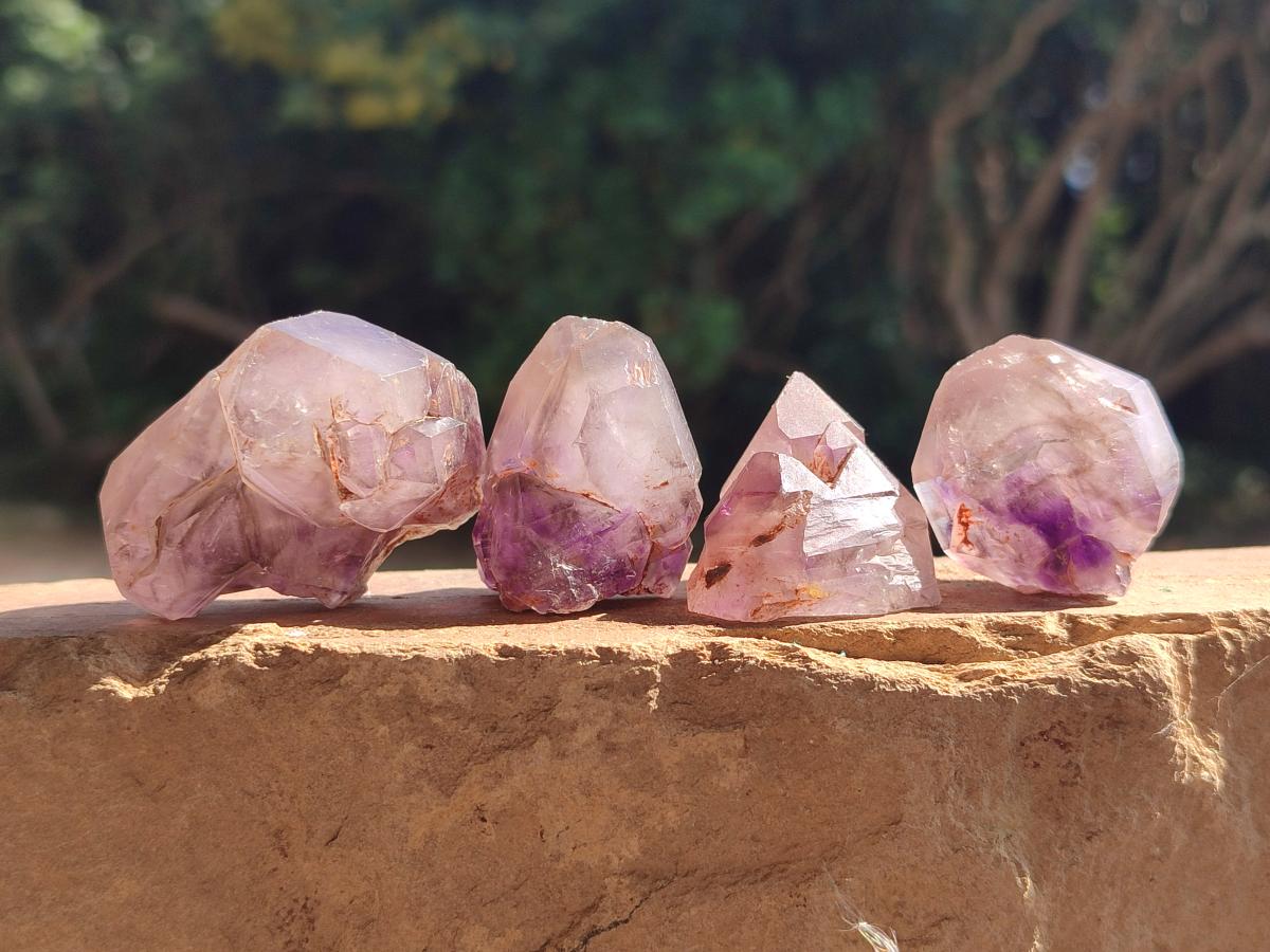 Natural Window Amethyst Crystals x 35 From Ambatondrazaka, Madagascar - Toprock Gemstones and Minerals 
