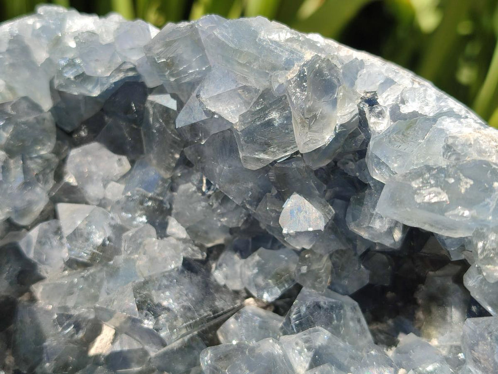Natural Large Blue Celestite Geode Cluster Specimen x 1 From Sakoany, Madagascar - Toprock Gemstones and Minerals 