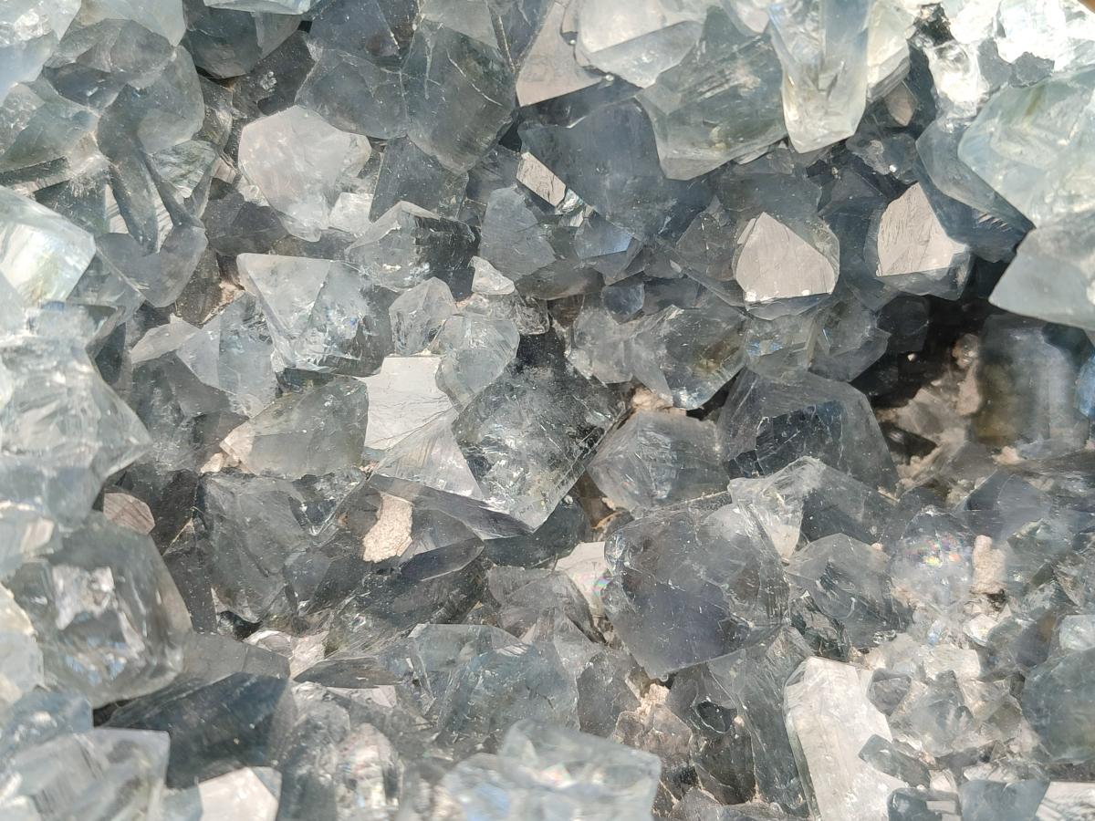 Natural Large Blue Celestite Geode Cluster Specimen x 1 From Sakoany, Madagascar - Toprock Gemstones and Minerals 