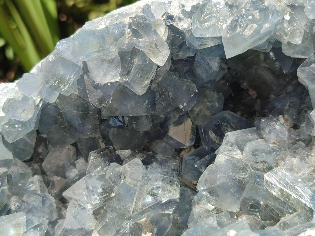Natural Large Blue Celestite Geode Cluster Specimen x 1 From Sakoany, Madagascar - Toprock Gemstones and Minerals 