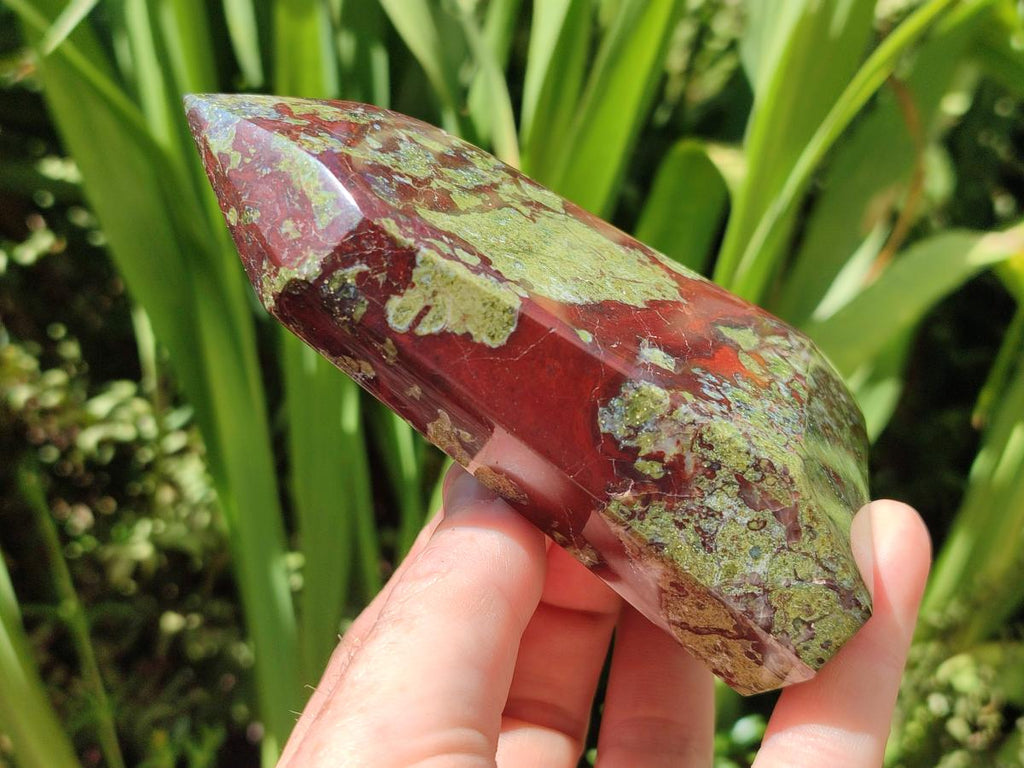 Polished Bastite Dragonsblood Stone Display Crystals x 4 From Tshipise, South Africa