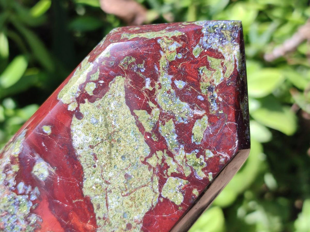 Polished Bastite Dragonsblood Stone Display Crystals x 4 From Tshipise, South Africa