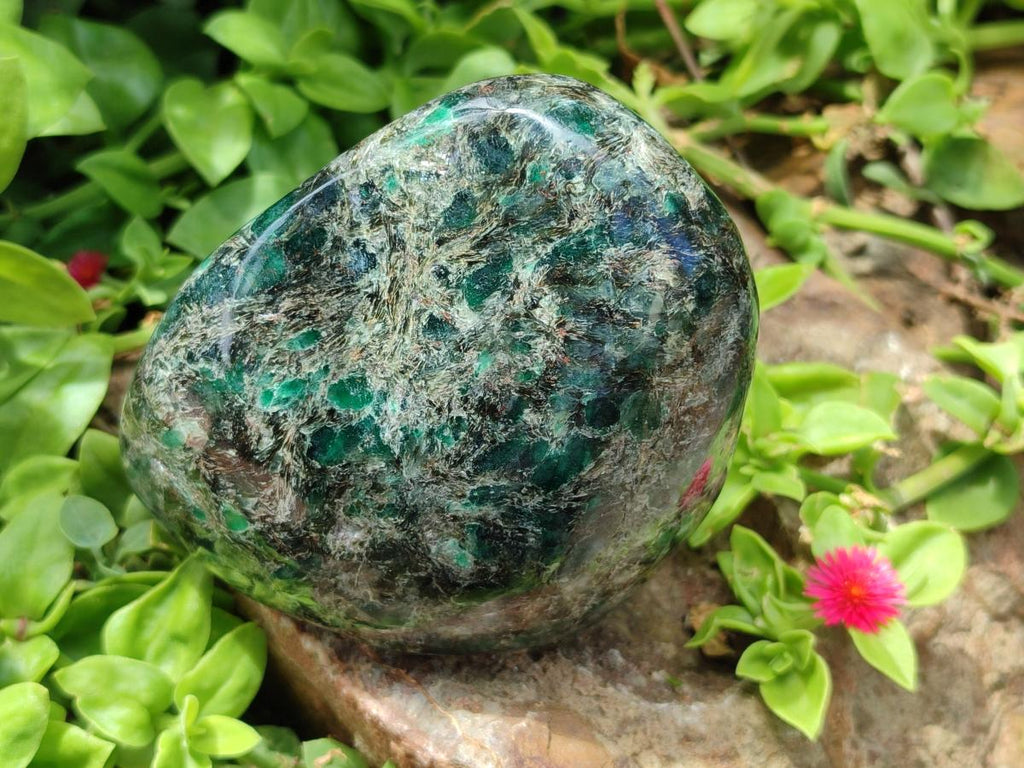 Polished Emerald Mica 'Mutokolite' Standing Free Forms x 2 From Mutoko, Zimbabwe - Toprock Gemstones and Minerals 