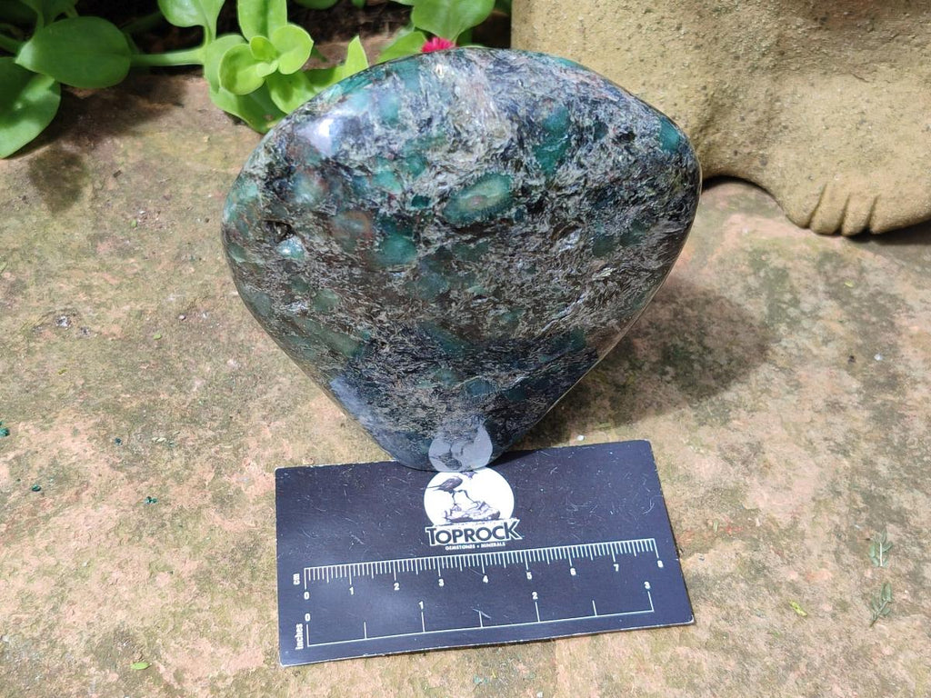 Polished Emerald Mica 'Mutokolite' Standing Free Forms x 2 From Mutoko, Zimbabwe - Toprock Gemstones and Minerals 