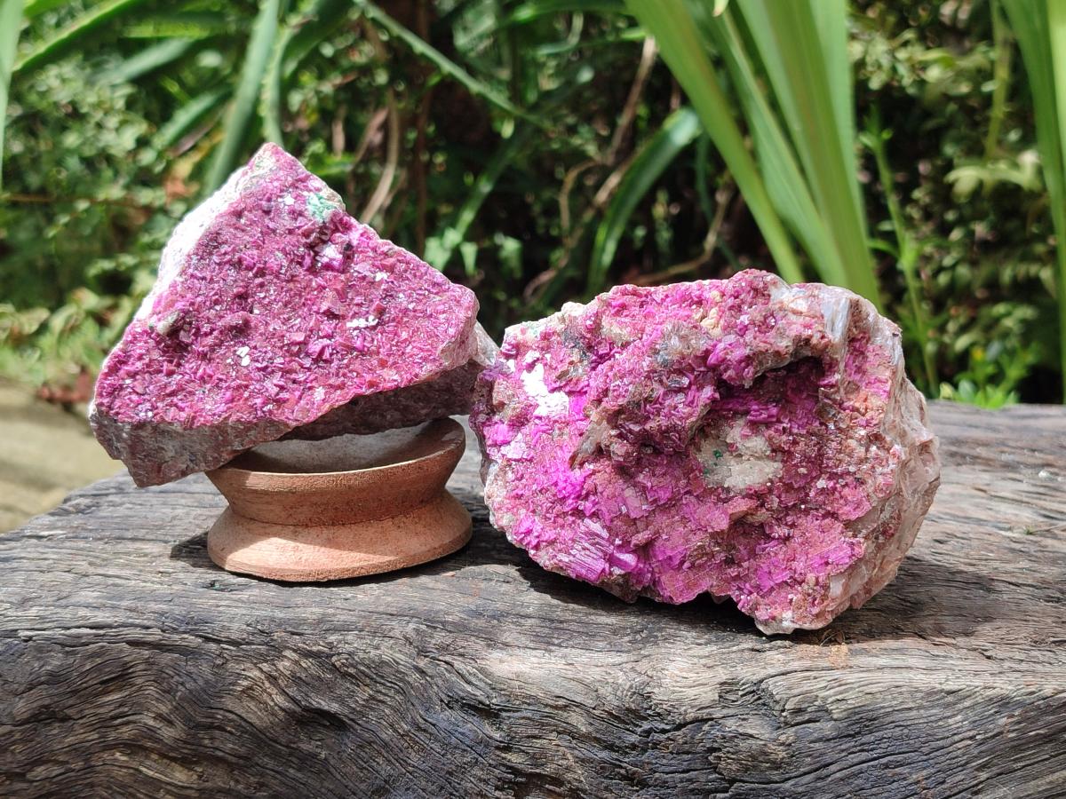 Natural Salrose Cobaltoan Dolomite With Kolwezite Specimens x 4 From Kakanda, Congo - Toprock Gemstones and Minerals 