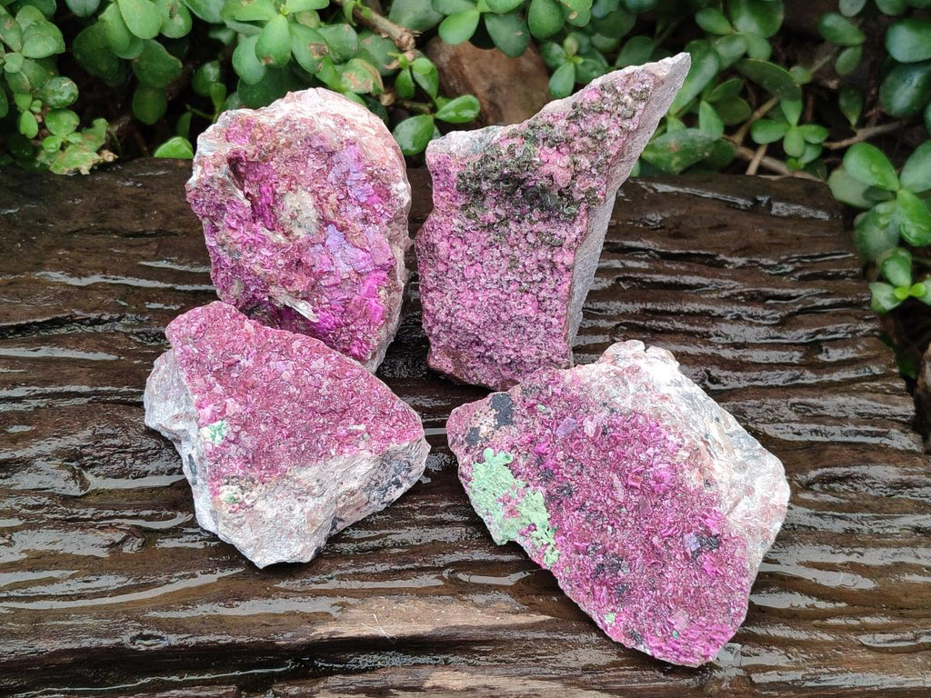 Natural Salrose Cobaltoan Dolomite With Kolwezite Specimens x 4 From Kakanda, Congo - Toprock Gemstones and Minerals 