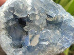 Natural Blue Celestite Geode Cluster Specimens x 2 From Sakoany, Madagascar - Toprock Gemstones and Minerals 