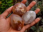 Polished Flower Agate Palm Stones x 26 From Antsahalova, Madagascar - Toprock Gemstones and Minerals 
