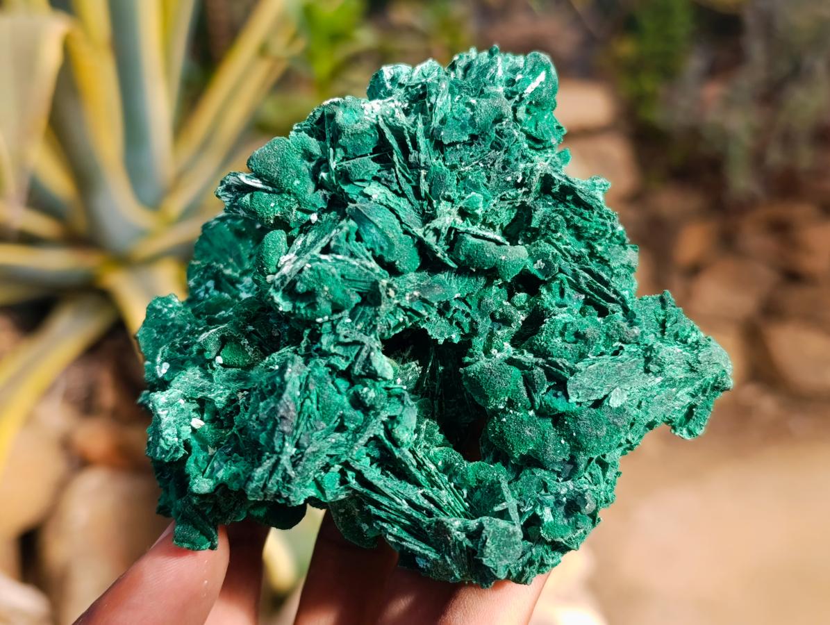 Natural Rare Malachite Pseudomorph Specimens x 2 From Kolwezi, Congo