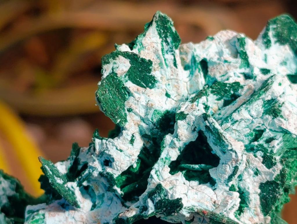 Natural Rare Malachite Pseudomorph Specimens x 2 From Kolwezi, Congo