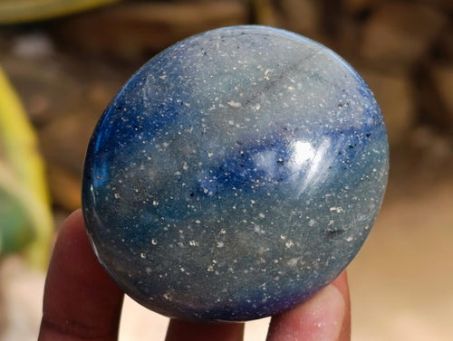 Polished Lazulite Galets x 12 From Madagascar