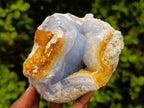Natural Blue Lace Agate Geode Specimens x 3 From Nsanje, Malawi - Toprock Gemstones and Minerals 